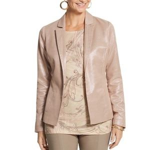 NWT Chico’s Glimmering Blush Jacket #451005454624